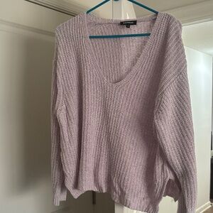 Express V Neck Oversized Sweater